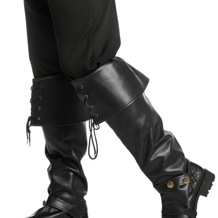 Zwarte Beenkappen van Wilbers & Wilbers koop je bij Partywinkel