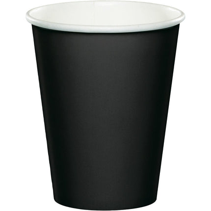 Zwarte Bekers 256ml 24st van Creative Converting koop je bij Partywinkel