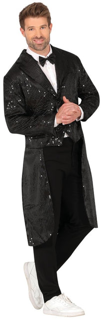Zwarte Blazer Heren Pailletten van Fiestas Guirca koop je bij Partywinkel