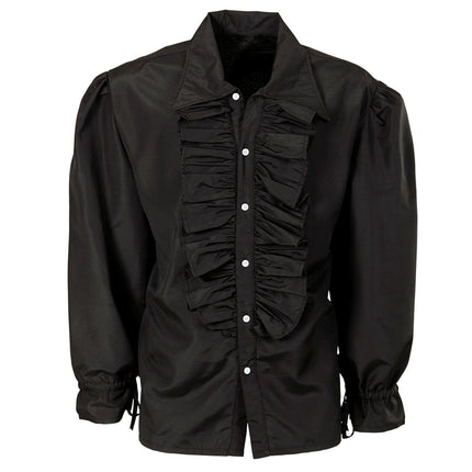 Zwarte Blouse Heren van Widmann koop je bij Partywinkel