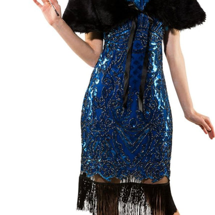 Zwarte Bontstola 50s van Orlob koop je bij Partywinkel