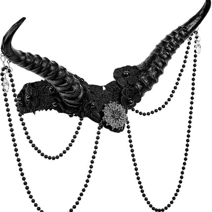 Zwarte Haarband Hoorns van Widmann koop je bij Partywinkel