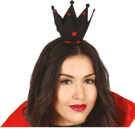 Zwarte Haarband Kroon Diamanten van Fiestas Guirca koop je bij Partywinkel