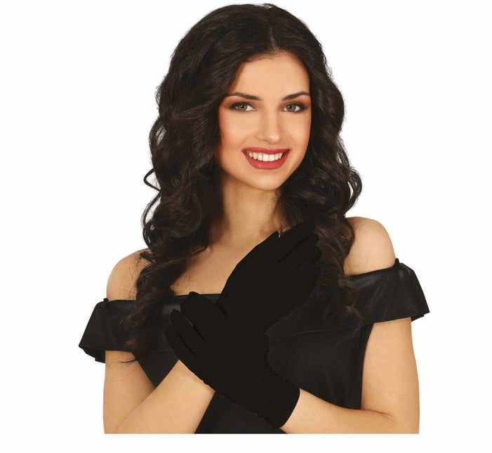 Zwarte Handschoenen van Fiestas Guirca koop je bij Partywinkel