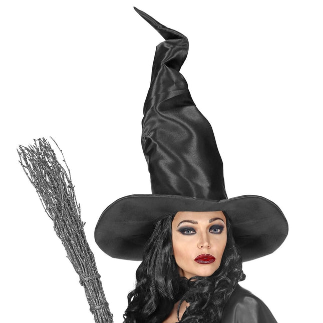 Zwarte Heksenhoed Buigbaar van Widmann koop je bij Partywinkel