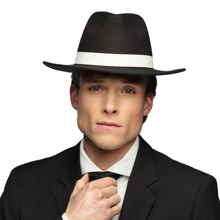 Zwarte Hoed Gangster van Boland koop je bij Partywinkel