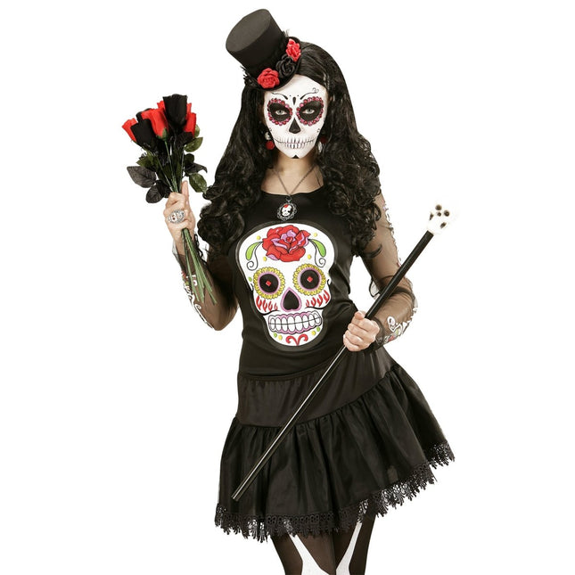 Zwarte Hoed Met Rozen van Widmann koop je bij Partywinkel