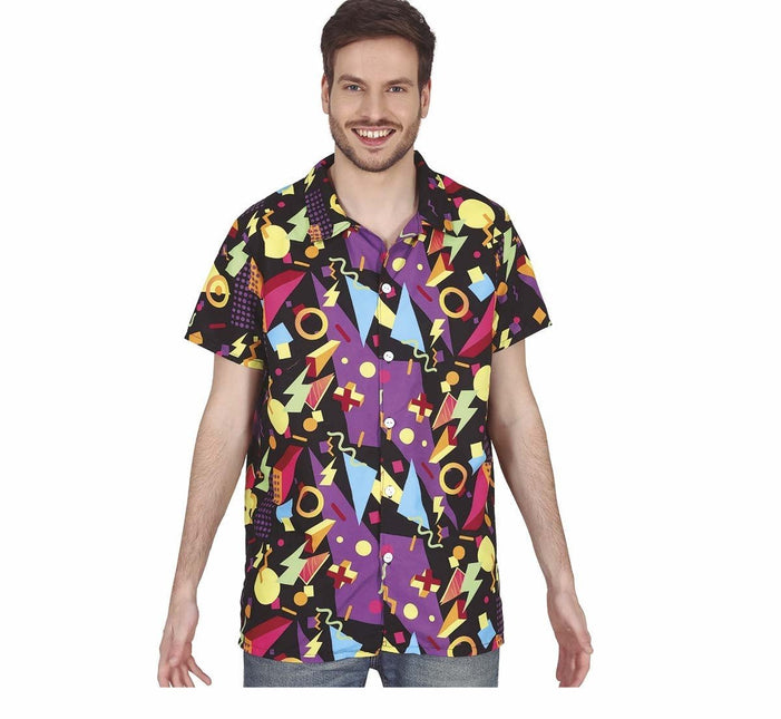 Zwarte Jaren 80 Blouse van Fiestas Guirca koop je bij Partywinkel