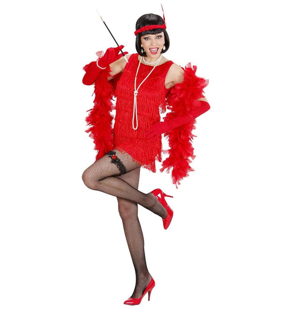 Zwarte Kousenband Met Rood Diamanten Hartje van Widmann koop je bij Partywinkel