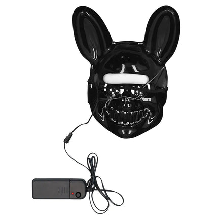 Zwarte Masker Led Rabbit van Boland koop je bij Partywinkel