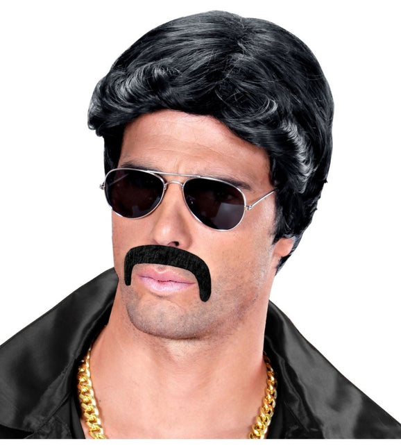 Zwarte Nep Snor Macho van Widmann koop je bij Partywinkel