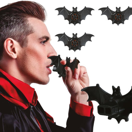Zwarte Nep Vleermuis 9cm 3st van Fiestas Guirca koop je bij Partywinkel