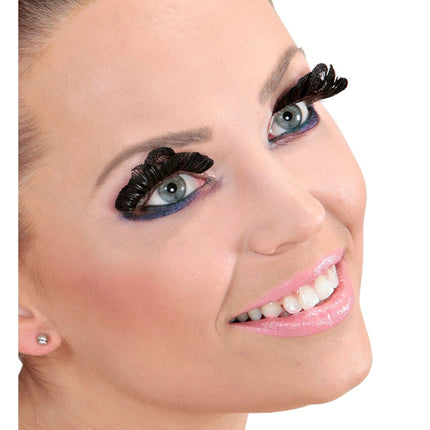 Zwarte Nep Wimpers Kant van Widmann koop je bij Partywinkel