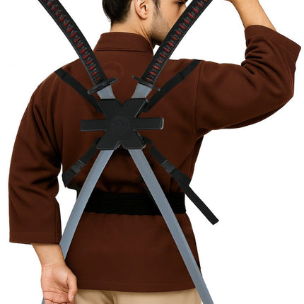 Zwarte Nep Zwaard Samurai 95cm 2st van Fiestas Guirca koop je bij Partywinkel