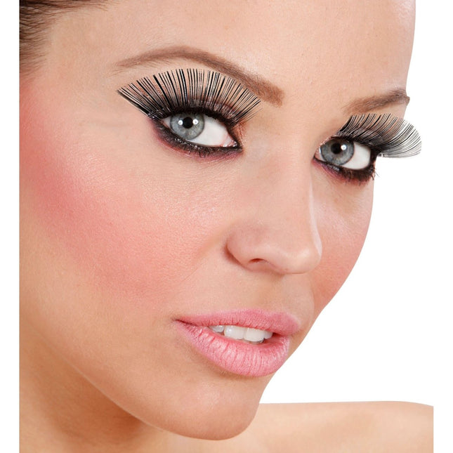 Zwarte Nepwimpers Lang van Widmann koop je bij Partywinkel