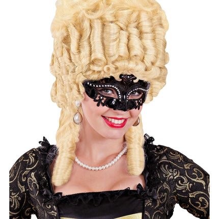 Zwarte Oogmasker Zwart Venetie van Widmann koop je bij Partywinkel