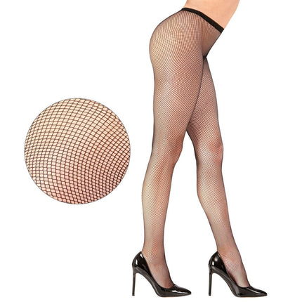 Zwarte Panty Dames Visnet van Widmann koop je bij Partywinkel