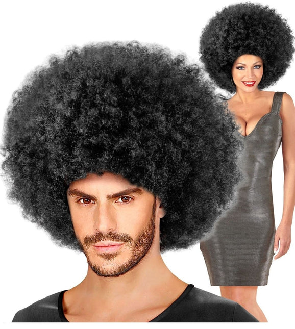 Zwarte Pruik Afro Maxi van Widmann koop je bij Partywinkel