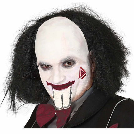 Zwarte Pruik Half Kaal van Fiestas Guirca koop je bij Partywinkel