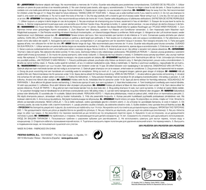 Zwarte Pruik Manen van Fiestas Guirca koop je bij Partywinkel