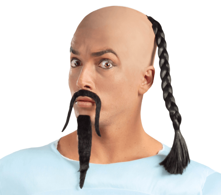 Zwarte Pruik Staartje van Fiestas Guirca koop je bij Partywinkel