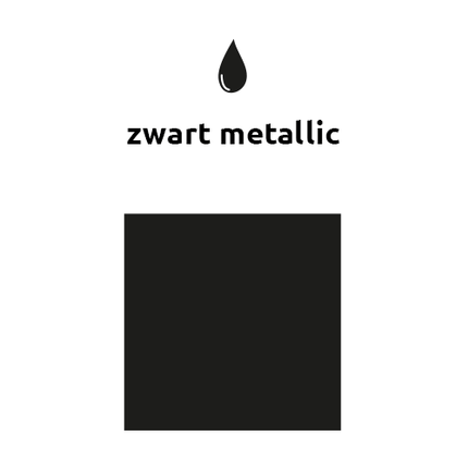 Zwarte Reuze Ballon Metallic 60cm van Balloonia koop je bij Partywinkel