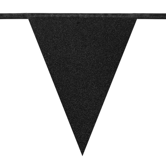 Zwarte Slinger Glitter Papier 6m van Boland koop je bij Partywinkel