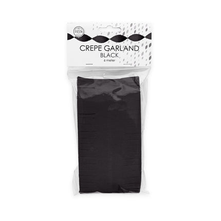 Zwarte Slingers Crepe 6m van WeFiesta koop je bij Partywinkel