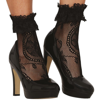 Zwarte Sokken Kant 2st van Fiestas Guirca koop je bij Partywinkel