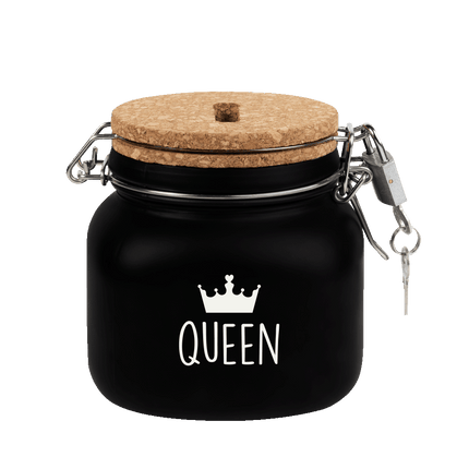 Zwarte Spaarpot Queen 12,5cm van Paper Dreams koop je bij Partywinkel
