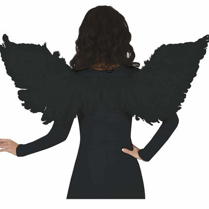 Zwarte Vleugels 106cm van Fiestas Guirca koop je bij Partywinkel